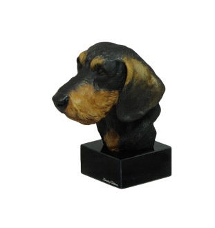 Jamnik szorstkowłosy ręcznie pomalowana statuetka Art-Dog